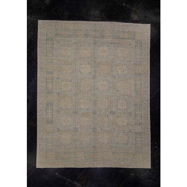 9'4" x 12' High quality 100% wool, made of natural vegetable dyes. Turkish Pile-Knotted.