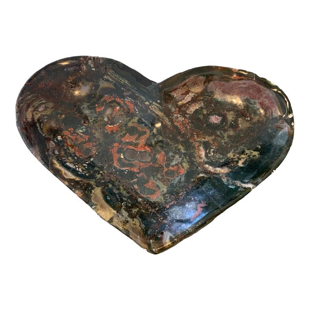 X-Large Black Quartz Heart For Sale