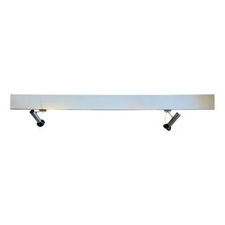 Space Age Wall Rail with Two Reading Lamp Spotlights from Staff Leuchten, 1970s For Sale