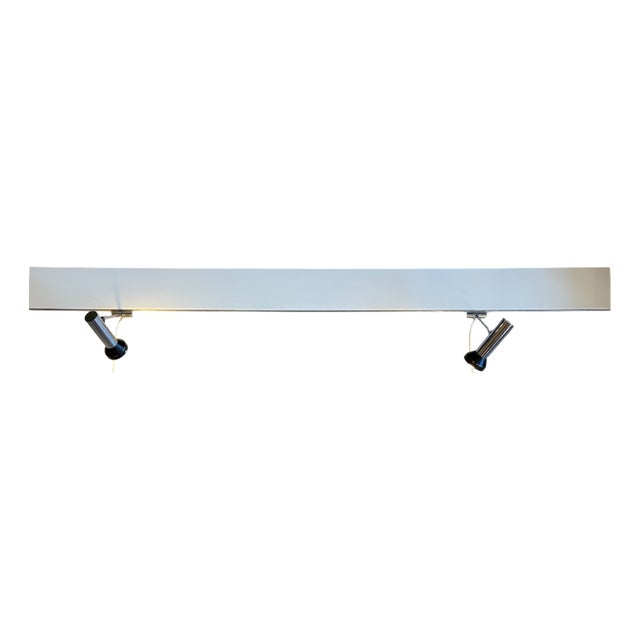 Space Age Wall Rail with Two Reading Lamp Spotlights from Staff Leuchten, 1970s For Sale