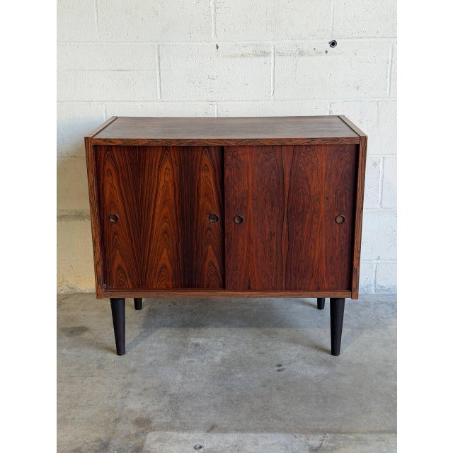 Mid-Century Modern Rosewood Sliding-Door Sideboard Danish Mid-Century Modern 1960s For Sale - Image 3 of 11