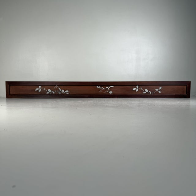 Japanese Wooden Ranma Panels with Birds, 1930s, Set of 2 For Sale - Image 11 of 16