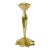 1940s Art Deco Hollywood Regency Starburst Brass Candlestick Holder. For Sale