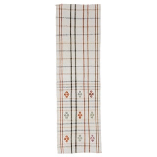 Vintage Modern Turkish Kilim Runner- 2′4″ × 7′7″ For Sale