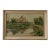 Antique Original Landscape Oil Painting: Countryside Cottage Art For Sale