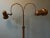 Plastic Mid-Century Brown Double Arc Cone Floor Lamp from Gepo For Sale - Image 7 of 11