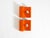 Space Age Metal Wall Lamps in Orange by Klaus Hempel for Kaiser Leuchten, 1960s, Set of 2 For Sale - Image 6 of 18
