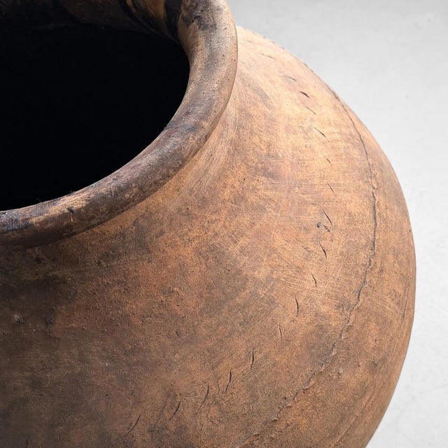 Large Antique Terracotta Jar, Portugal, 1900-1930 For Sale - Image 4 of 16
