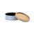 2020s Metal Patterned Canister with Natural Wood Lid (Set of 2) For Sale - Image 5 of 5