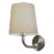 Brushed Nickel Wall Light With Shade For Sale