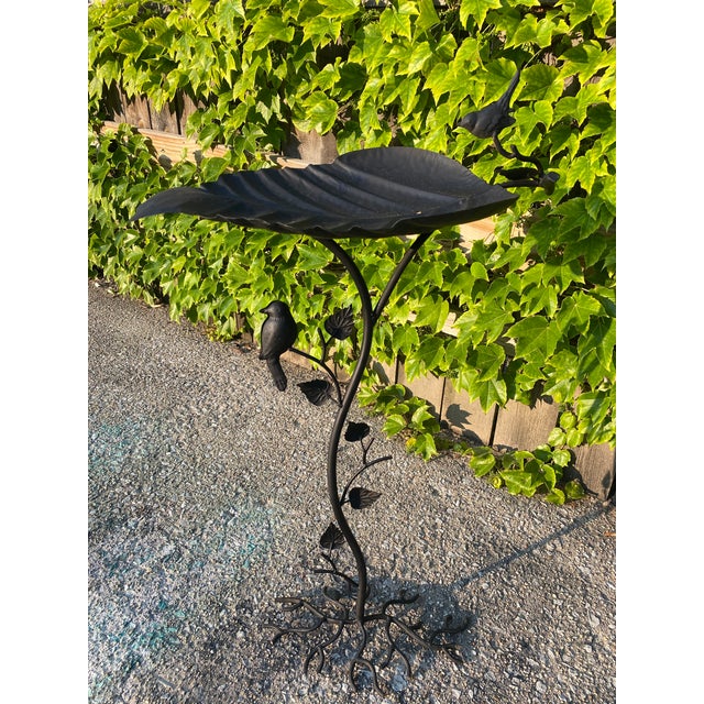 Vintage Metal Bird Bath Chairish