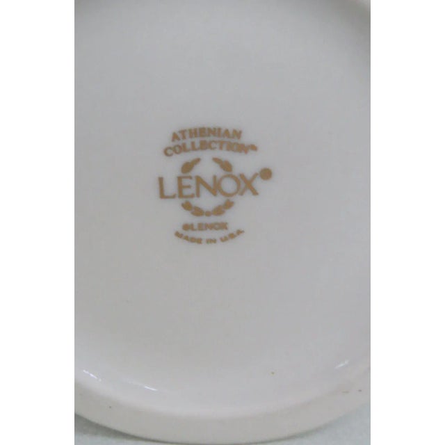 Ivory Lenox Porcelain Athenian Collection Grecian Ivory and Gold Embossed Vase For Sale - Image 8 of 10