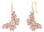 Nina Zhou 6.05ctw Butterfly Pink Sapphire & Diamond Drop Earrings For Sale