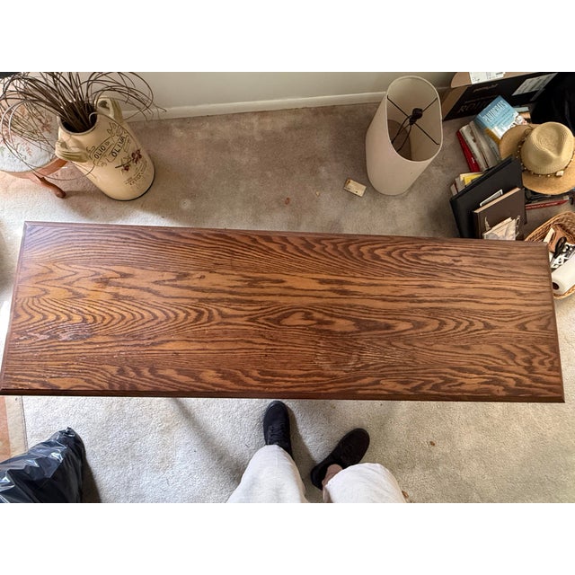 Pennsylvania House Vintage Pennsylvania House Solid Oak Console Table For Sale - Image 4 of 5