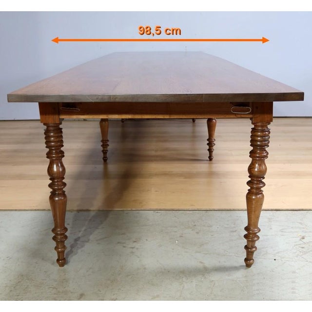 Late 19th Century Community Table in Oak and Walnut For Sale - Image 16 of 18