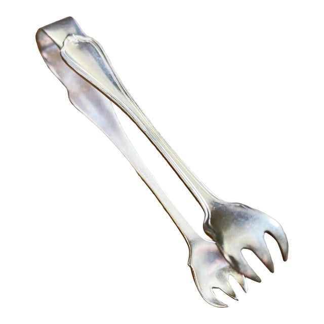 Vintage Silver New York Central Railroad Sugar Tongs For Sale