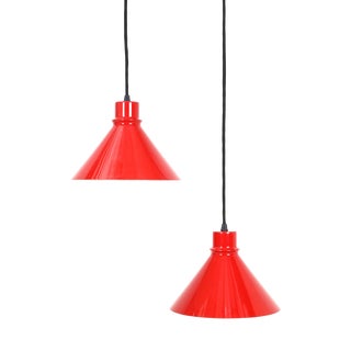 Danish Pendant Lights by Nordisk Solar Compagni, 1970s, Set of 2 For Sale