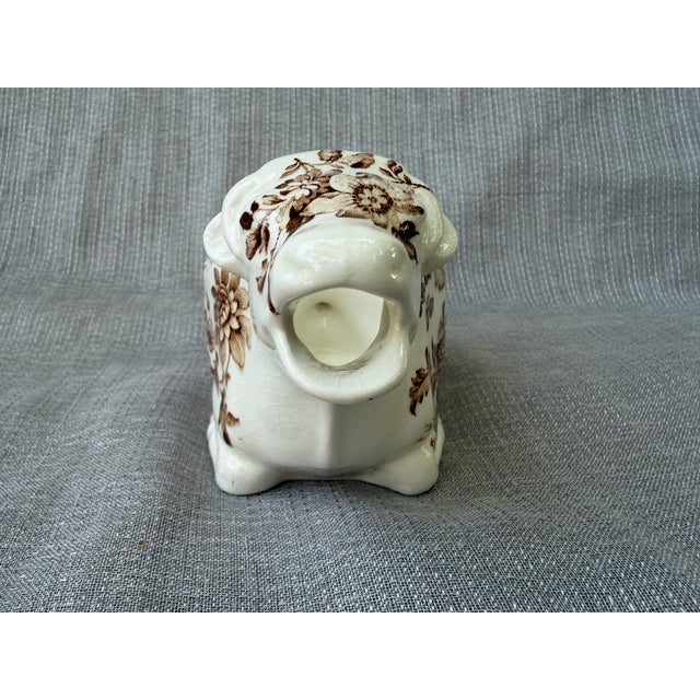 Early 20th Century Vintage Ironstone Cow Creamer Royal Crownford England For Sale - Image 5 of 15