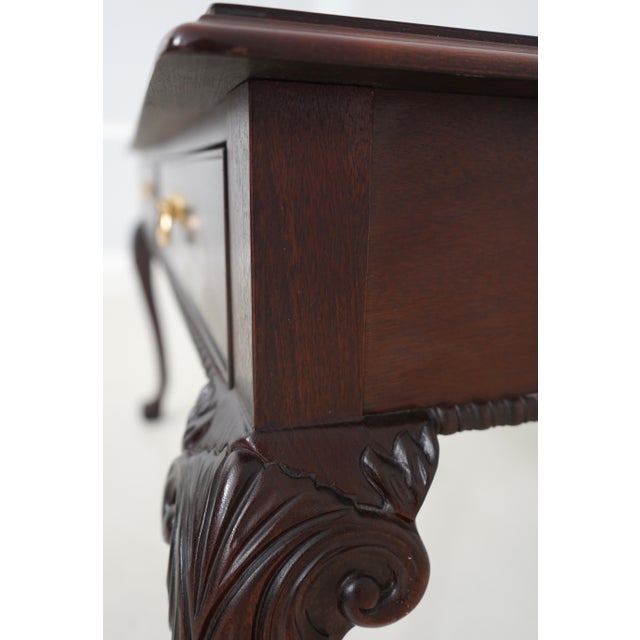 Thomasville Mahogany Ball & Claw Console Table For Sale - Image 14 of 18