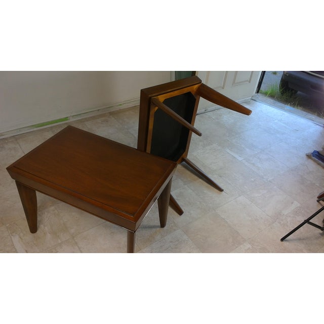 1950s Vintage Brown and Saltman End Tables- A Pair For Sale In Los Angeles - Image 6 of 13