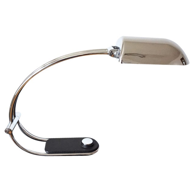 Vintage Chrome Table Lamp by Egon Hillebrand for Hillebrand Lighting, 1970s For Sale