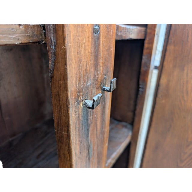 Two-Door Chestnut Wood Cabinet from the Late 17th Century - Tuscany, Italy For Sale - Image 14 of 16