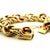 Metal Vintage Italian 14k Gold Chunky Link Bracelet, 92 Grams For Sale - Image 7 of 16