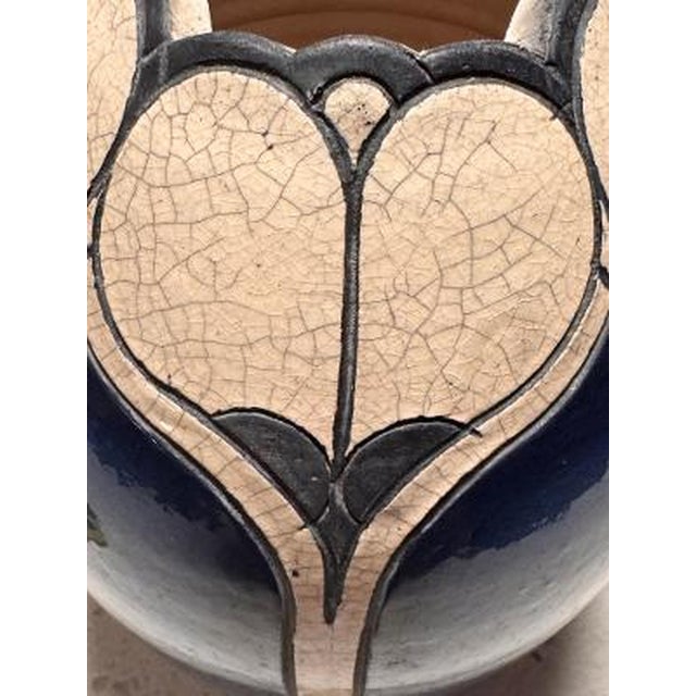 Andy Smith Lidded Raku Pottery Vessel, From the Rubin Collection, North Carolina For Sale In Chicago - Image 6 of 12