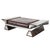 "La Ciliegia" Ottoman With Stainless Steel, Burl Walnut, Hand Crafted For Sale In Los Angeles - Image 6 of 8