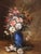 French 19th Century French Floral Still Life Oil on Canvas Painting in Gilt Frame For Sale - Image 3 of 9