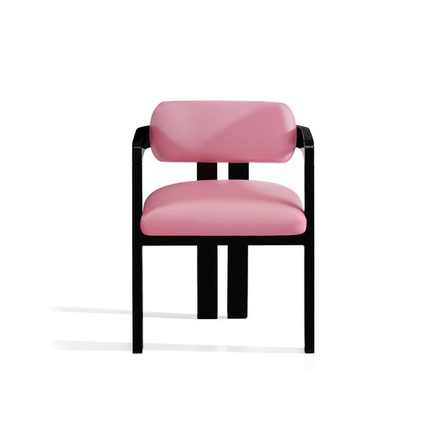 Vértigo Dining Chair in Pink Velvet from Moanne For Sale - Image 6 of 6