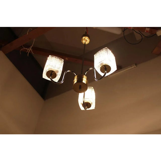 Black Chandelier from Lidokov, 1970s For Sale - Image 8 of 9