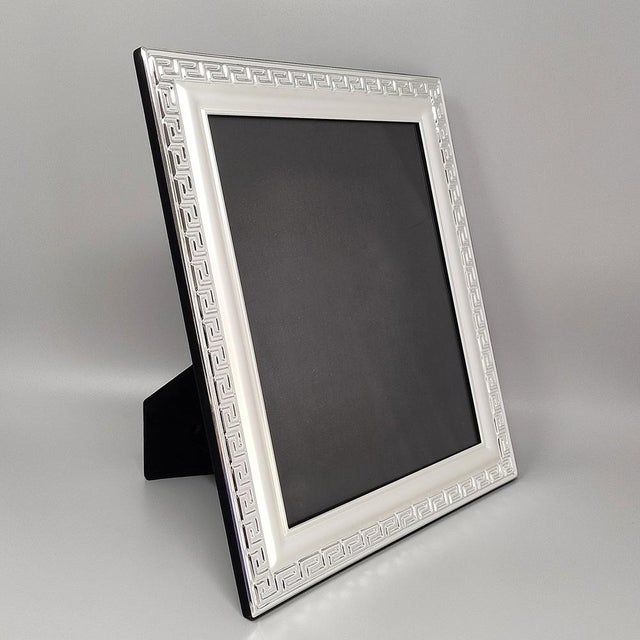 1970s Silver-Plated and Glass Photo Frame, Italy, 1970s For Sale - Image 5 of 7