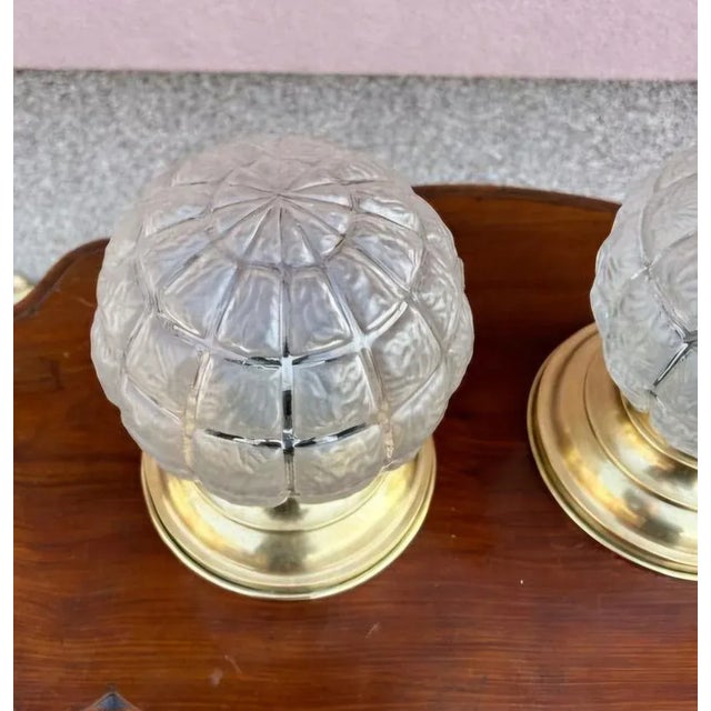 Art Nouveau Ceiling Lights, Set of 2 For Sale - Image 3 of 7