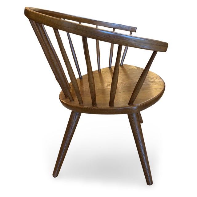 1950s Scandinavian Modern Yngve Ekstrom Oak Arka Lounge Chair, Sweden For Sale In Sacramento - Image 6 of 15