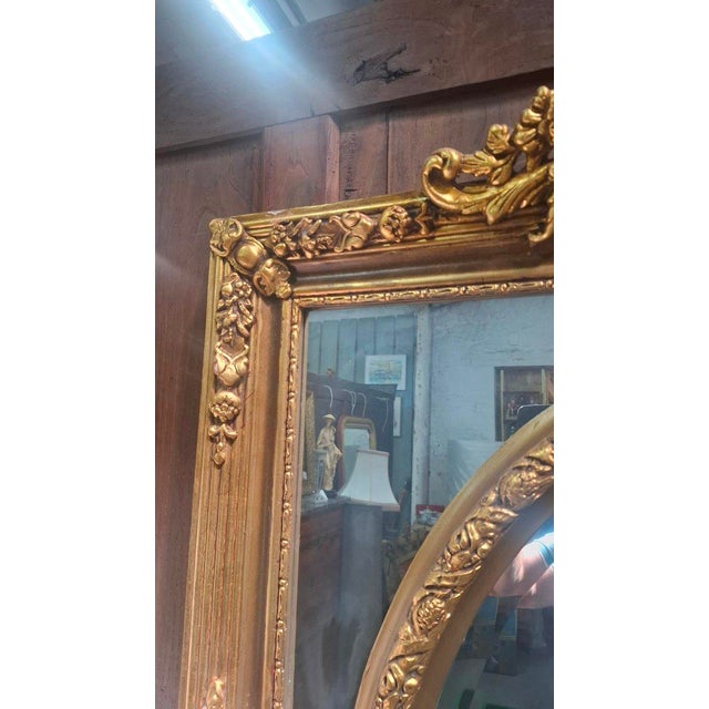 1970s Vintage Louis XV Style Mirror in Plaster, 1970 For Sale - Image 5 of 8