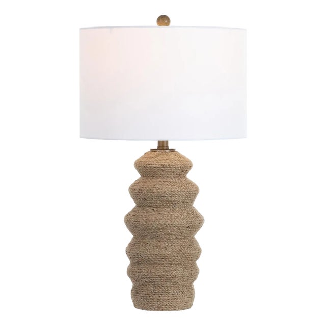Paola 26.5" Rope Body Table Lamp in Natural For Sale