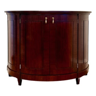 Baker Furniture Half Moon Cabinet —Two Available For Sale