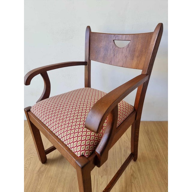 Oak Office Chair, 1950s For Sale - Image 16 of 18