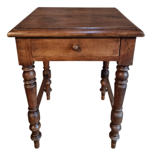 Antique French Louis Philippe Style Walnut Side Table, 1870-1900