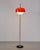 Space Age Red Chrome Floor Lamp, 1970s, in Restored conditions. Designed 1970 to 1979 This piece is attributed to the...