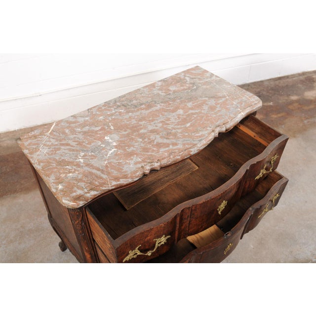 18th C. French Louis XV Marble-Top Commode For Sale In Atlanta - Image 6 of 13