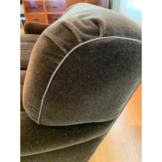 Modern Schumacher Mohair Three Seat Sofa / 2 Available For Sale - Image 9 of 12