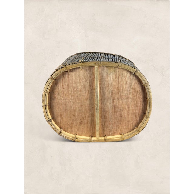 Large Vintage French Market Basket For Sale In Tampa - Image 6 of 8