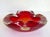 Mid-Century Modern Mid-Century Red Art Glass Seguso Murano Ashtray Catchall For Sale - Image 3 of 7