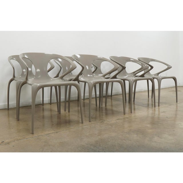 Modern Roche Bobois Ava Dining Chairs (Set of 8) For Sale - Image 3 of 16