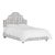 Twin Bed in Linen Leopard Ink For Sale