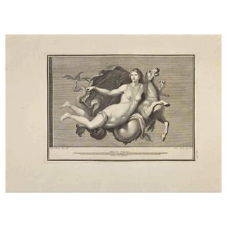 Carlo Nolli, Venus Goddess with Horse, Etching, 18th Century For Sale