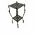 Vintage tiered cast metal plant stand, styled with ornate Victorian or Renaissance-style filigree and "figural" legs....