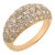 Vintage 2.40 Carat Diamond 18k Yellow Gold Dome Ring, Size 7 For Sale